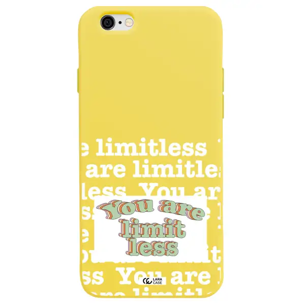 Limitless Apple iPhone 6 Silicone canary yellow Case