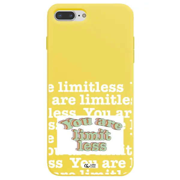 Limitless Apple iPhone 7 plus Silicone canary yellow Case