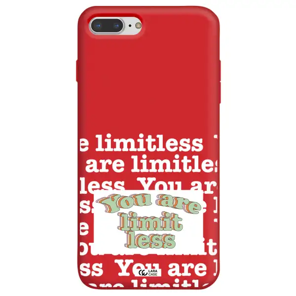 Limitless Apple iPhone 7 plus Silicone Imperial Red Case