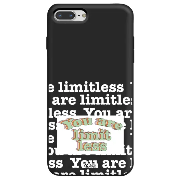 Limitless Apple iPhone 8 plus Silicone black Case