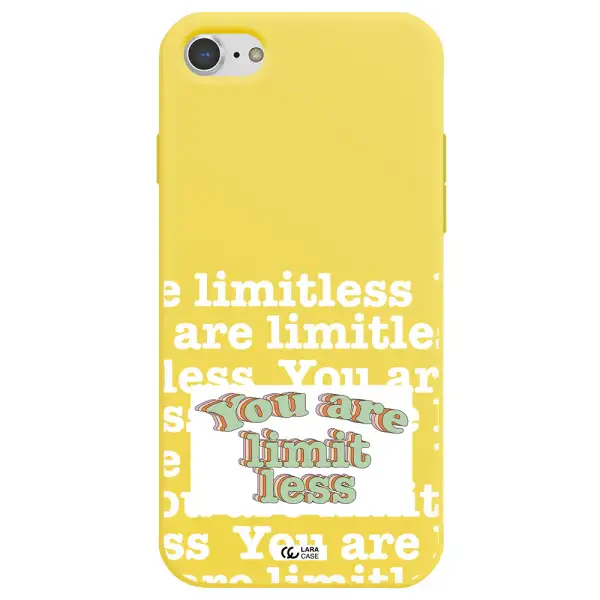 Limitless Apple iPhone 8 Silicone canary yellow Case