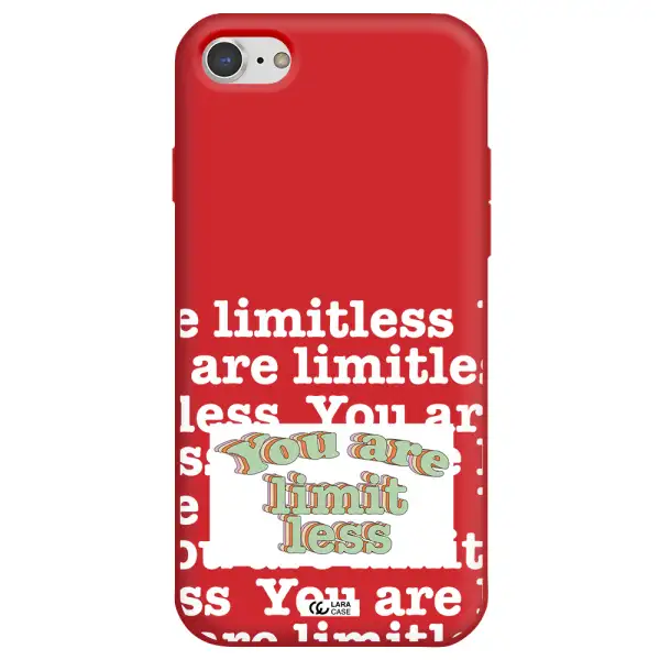 Limitless Apple iPhone 8 Silicone Imperial Red Case