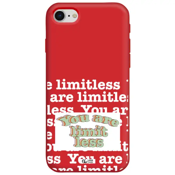 Limitless Apple iPhone se 2020 Silicone Imperial Red Case