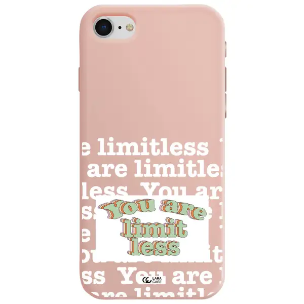 Limitless Apple iPhone se 2020 Silicone pastel pink Case