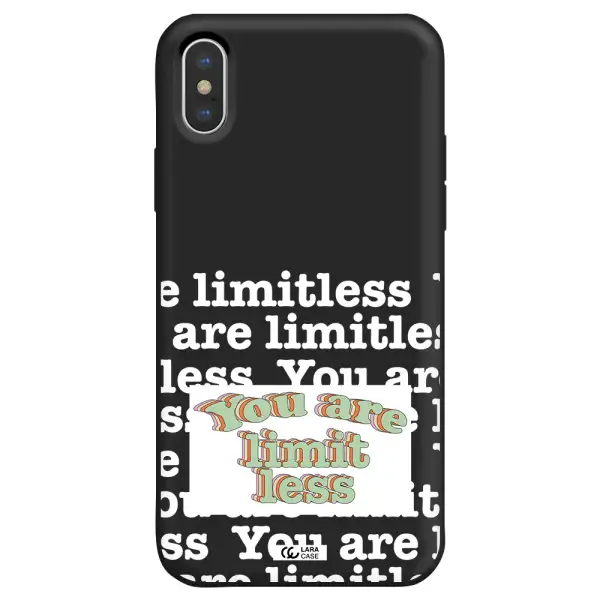 Limitless Apple iPhone XS max Silicone black Case