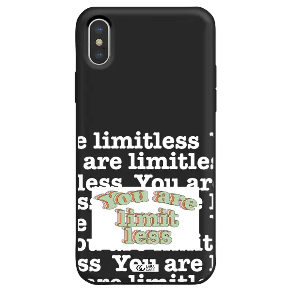 Limitless Apple iPhone XS Silicone black Case