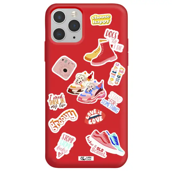 Positive Energy Apple iPhone 11 pro max Silicone Imperial Red Case