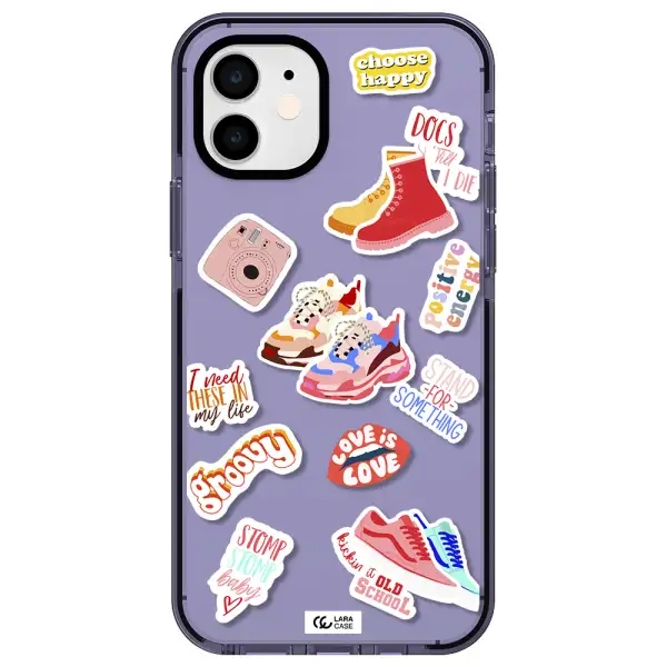 Positive Energy Apple iPhone 12 impact Lilac Case