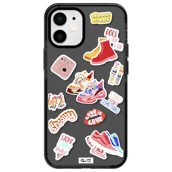 Positive Energy Apple iPhone 12 mini impact Smoke Black Case