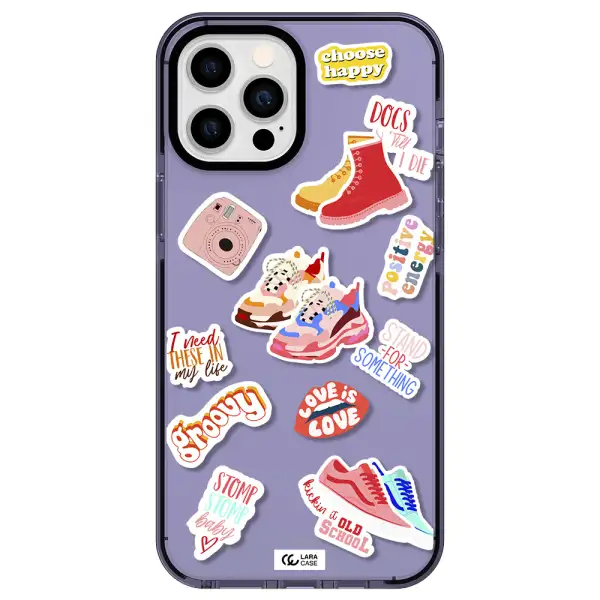 Positive Energy Apple iPhone 12 pro max impact Lilac Case