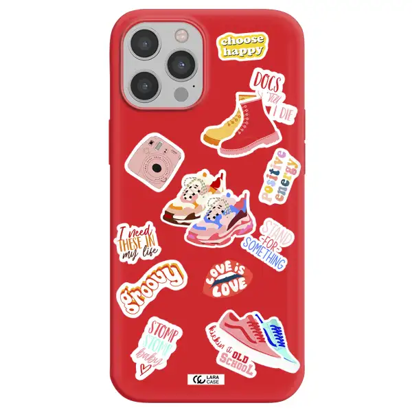 Positive Energy Apple iPhone 12 pro Silicone Imperial Red Case