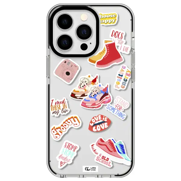 Positive Energy Apple iPhone 13 Pro impact black border Case