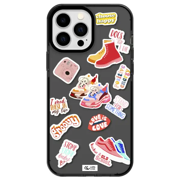 Positive Energy Apple iPhone 13 Pro Max impact Smoke Black Case