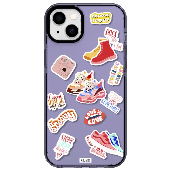 Positive Energy Apple iPhone 14 plus impact Lilac Case