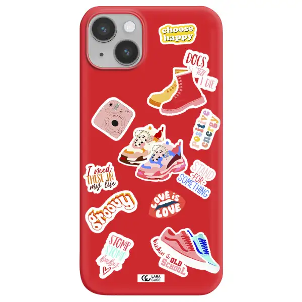 Positive Energy Apple iPhone 14 Silicone Imperial Red Case