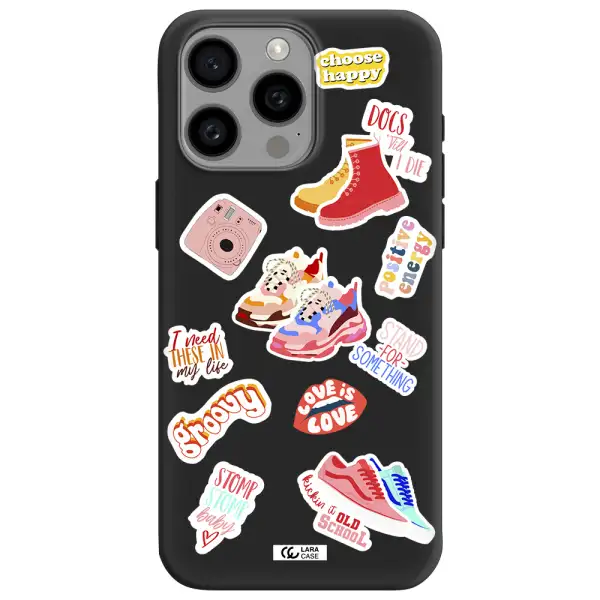 Positive Energy Apple Iphone 15 Pro max Silicone black Case