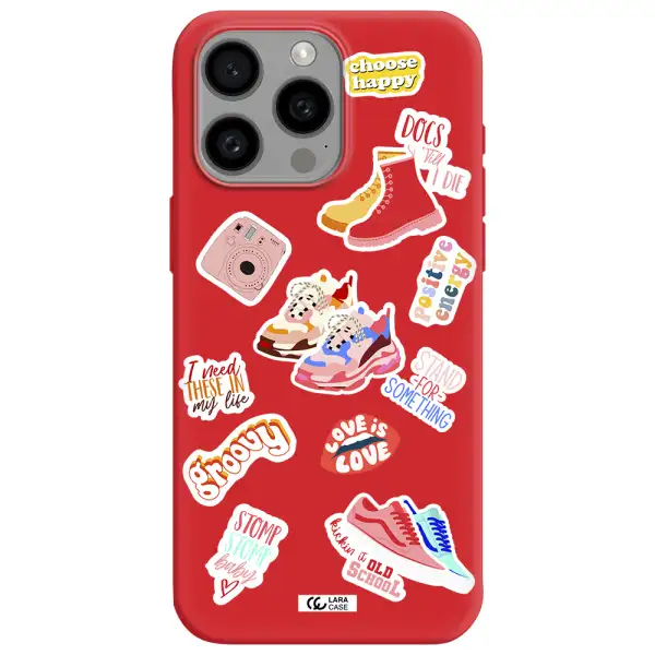 Positive Energy Apple Iphone 15 Pro Max Silicone Imperial Red Case