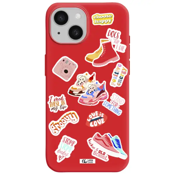 Positive Energy Apple Iphone 15 Silicone Imperial Red Case