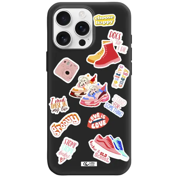 Positive Energy Apple Iphone 16 Pro Max Silicone Black Case