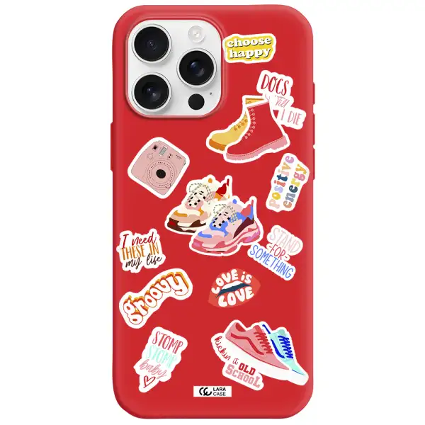 Positive Energy Apple Iphone 16 Pro Max Silicone Imperial Red Case