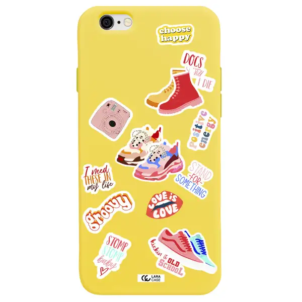 Positive Energy Apple iPhone 6 Silicone canary yellow Case