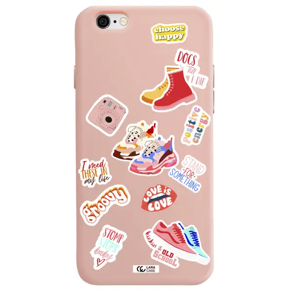 Positive Energy Apple iPhone 6 Silicone pastel pink Case