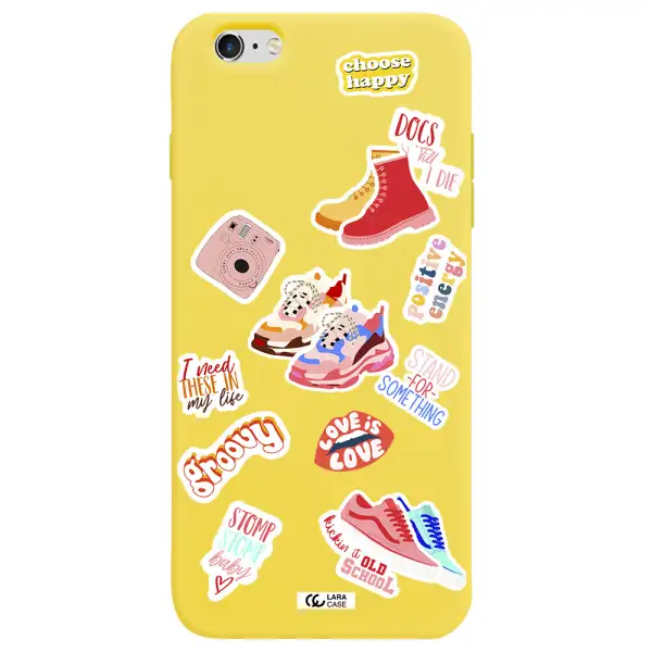 Positive Energy Apple iPhone 6S Silicone canary yellow Case