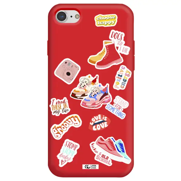 Positive Energy Apple iPhone 7 Silicone Imperial Red Case