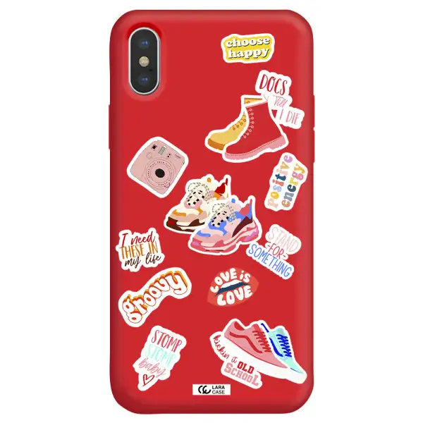 Positive Energy Apple iPhone XS Silicone Imperial Red Case