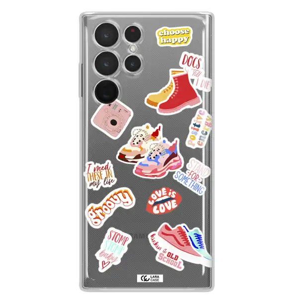 Positive Energy Samsung S 22 Ultra Clear TPU Case