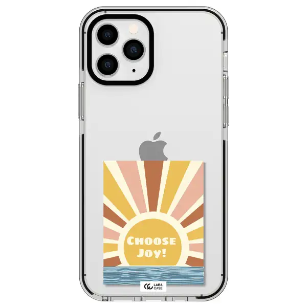 Sunshine Apple iPhone 11 pro impact black border Case