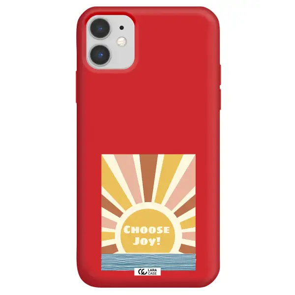 Sunshine Apple iPhone 11 Silicone Imperial Red Case