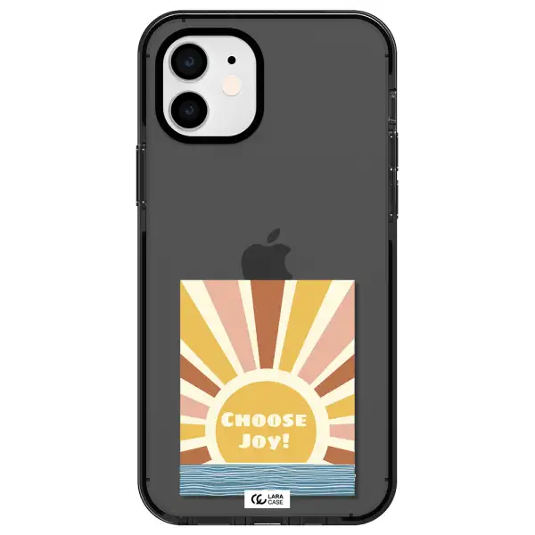 Sunshine Apple iPhone 12 impact Smoke Black Case