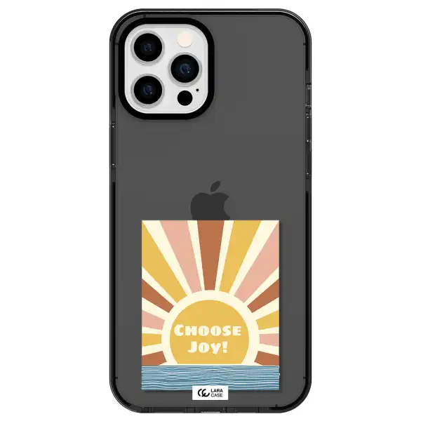 Sunshine Apple iPhone 12 pro max impact Smoke Black Case