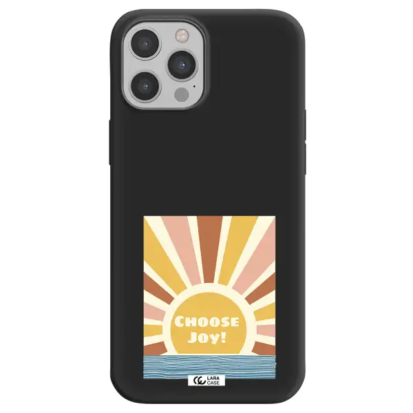 Sunshine Apple iPhone 12 pro max Silicone black Case