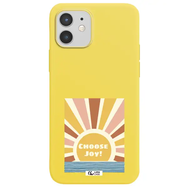 Sunshine Apple iPhone 12 Silicone canary yellow Case