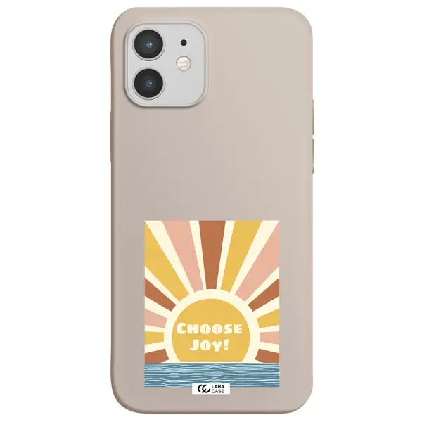 Sunshine Apple iPhone 12 Silicone Stone Case