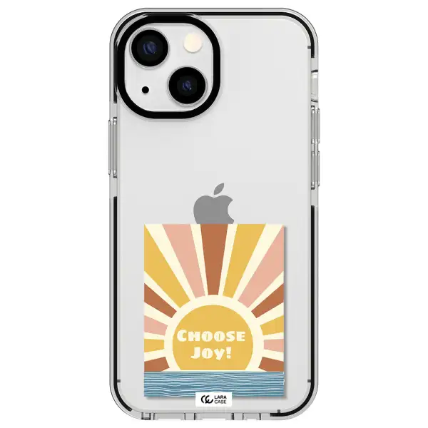 Sunshine Apple iPhone 13 mini impact black border Case