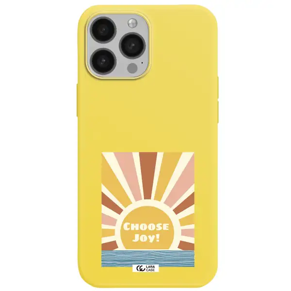 Sunshine Apple iPhone 13 Pro Max Silicone canary yellow Case