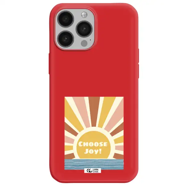 Sunshine Apple iPhone 13 Pro Max Silicone Imperial Red Case