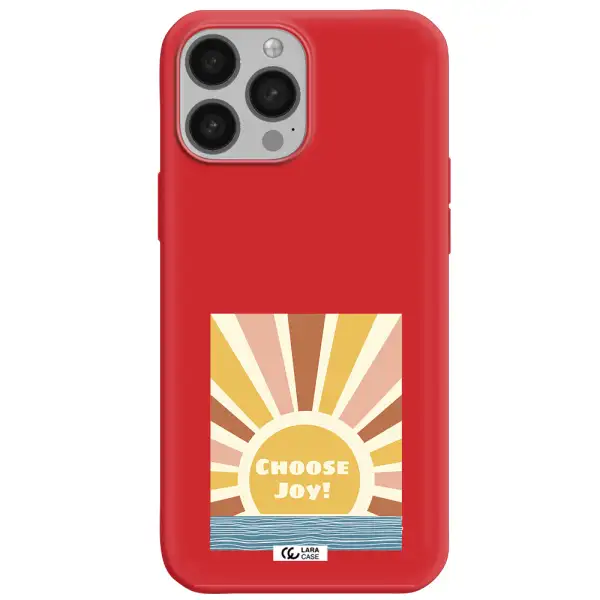 Sunshine Apple iPhone 13 Pro Silicone Imperial Red Case