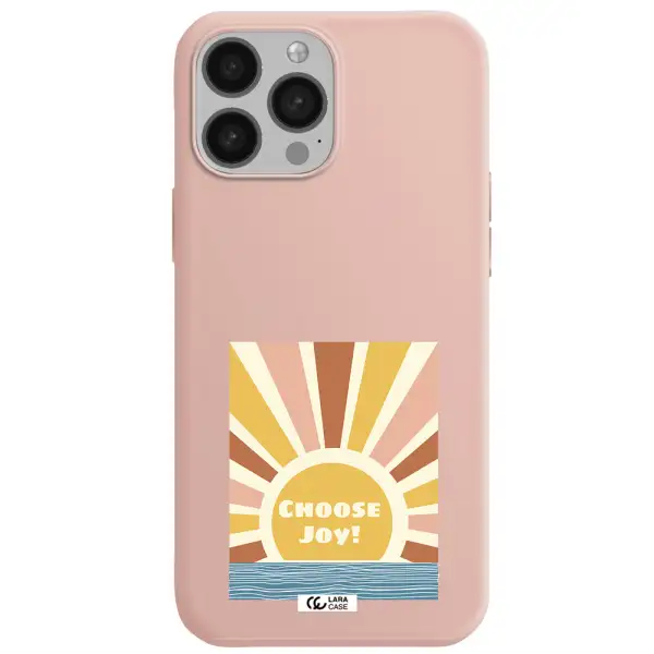 Sunshine Apple iPhone 13 Pro Silicone pastel pink Case