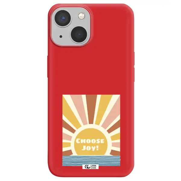 Sunshine Apple iPhone 13 Silicone Imperial Red Case