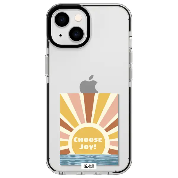 Sunshine Apple iPhone 14 impact black border Case