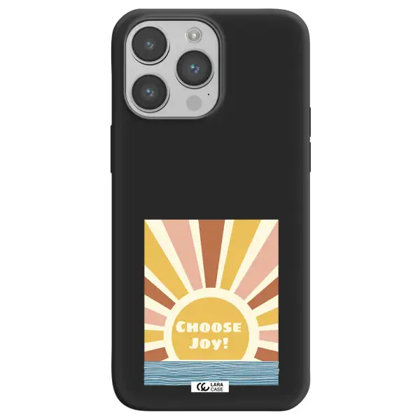 Sunshine Apple iPhone 14 pro max Silicone black Case