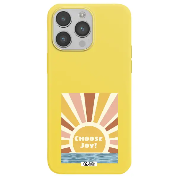 Sunshine Apple iPhone 14 pro max Silicone canary yellow Case