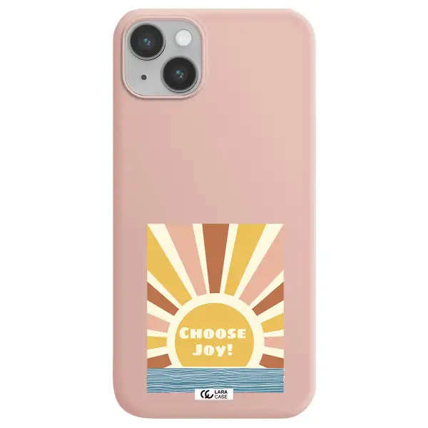 Sunshine Apple iPhone 14 Silicone pastel pink Case