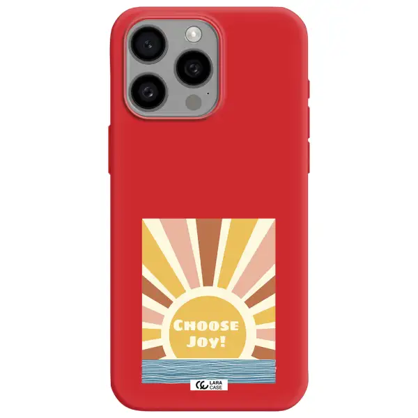 Sunshine Apple Iphone 15 Pro Max Silicone Imperial Red Case
