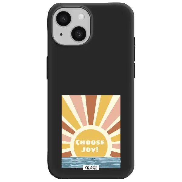 Sunshine Apple iPhone 15 Silicone black Case