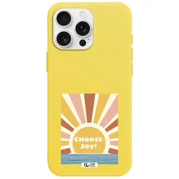 Sunshine Apple Iphone 16 Pro Max Silicone Canary Yellow Case